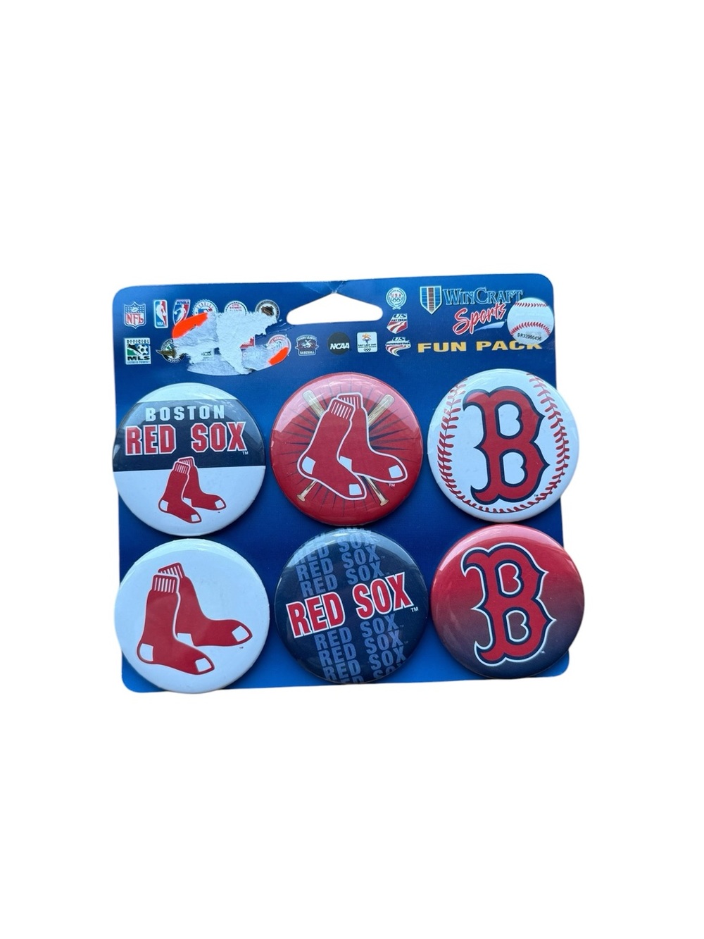 Wincraft Sports Fun Pack of 6 Boston Red Sox Pins